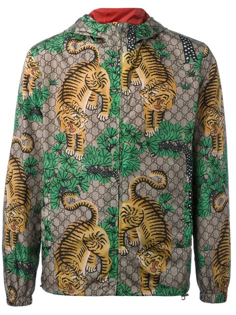 gucci tiger print lightweight jacket fake|gucci bengal tiger jacket.